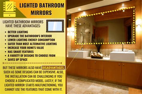 pros and cons of lighted mirrors|are lighted mirrors old style.